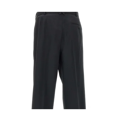 Weave Jacquard Pleated Tailored Pants