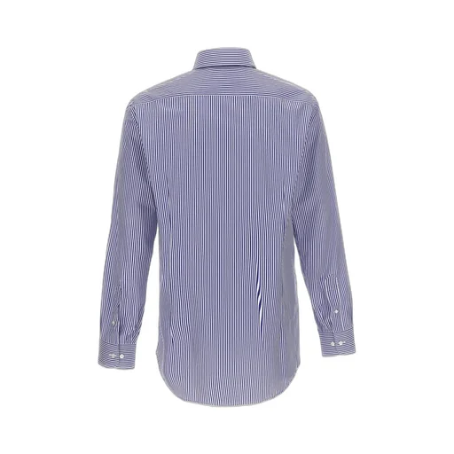 Logo Embroidered Striped Shirt