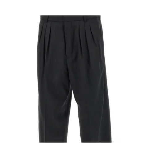 Weave Jacquard Pleated Tailored Pants