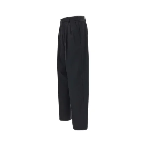 Weave Jacquard Pleated Tailored Pants