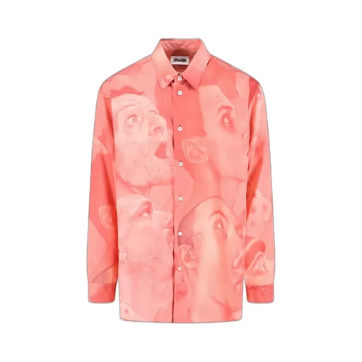Portrait-Printed Long Sleeved Shirt