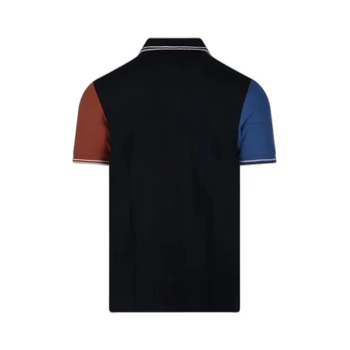 Colour-Block Logo Embroidered Polo Shirt