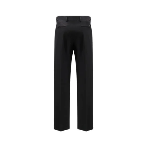 Logo Plaque Straight Leg Pants