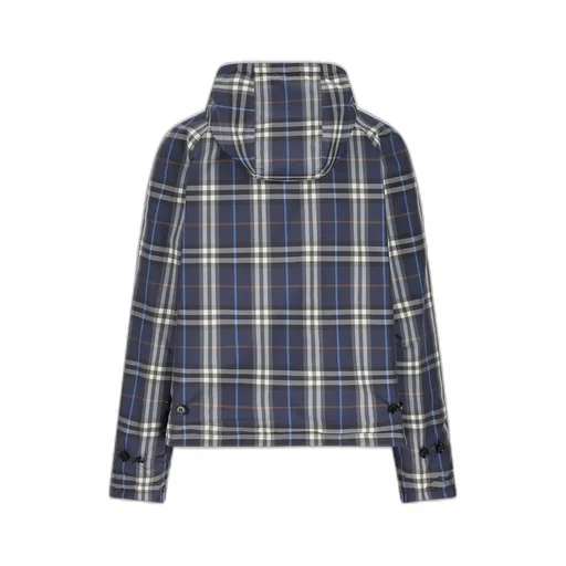 Reversible Check Hooded Jacket