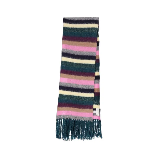 Striped Fringed Scarf