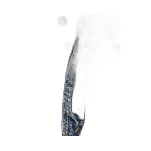 Logo Patch Distressed Jeans