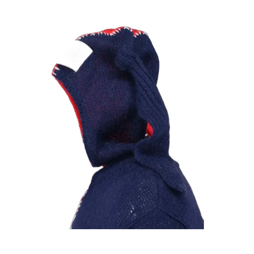 Roll-Neck Hooded Jumper