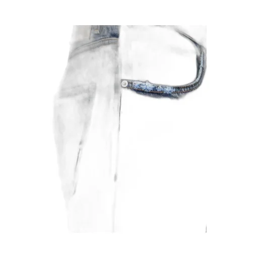 Logo Patch Distressed Jeans