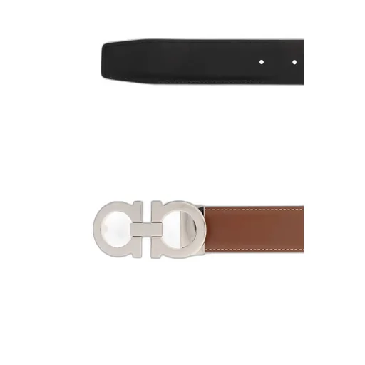 Reversible Gancini Buckle Belt