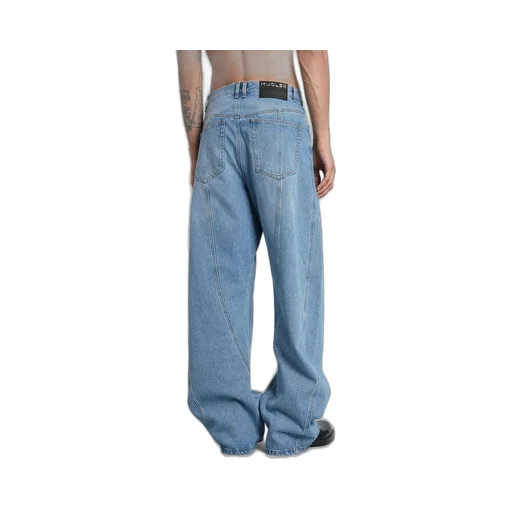Washed Oversized Spiral Jeans