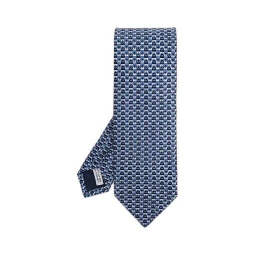 Gancini Bicolor Print Tie