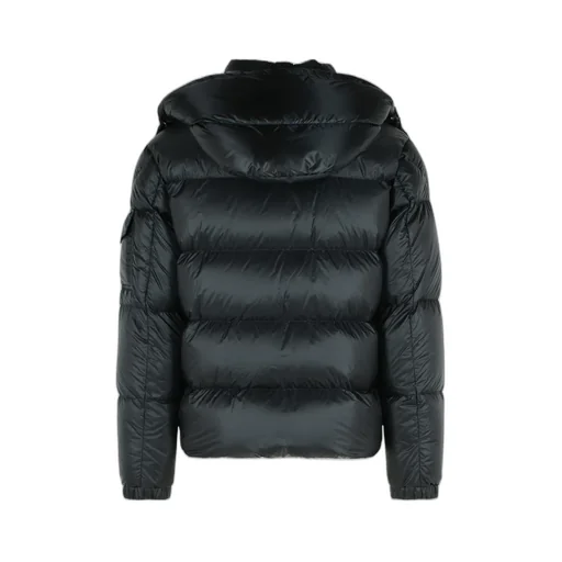 Logo Patch Hooded Puffer Jacket