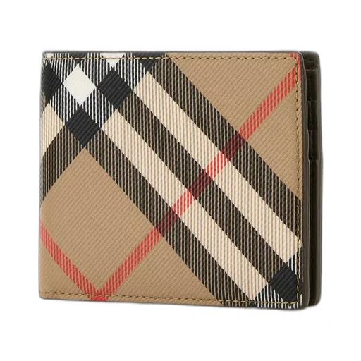 Check-Printed Bi-Fold Wallet