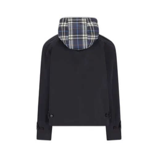 Reversible Check Hooded Jacket