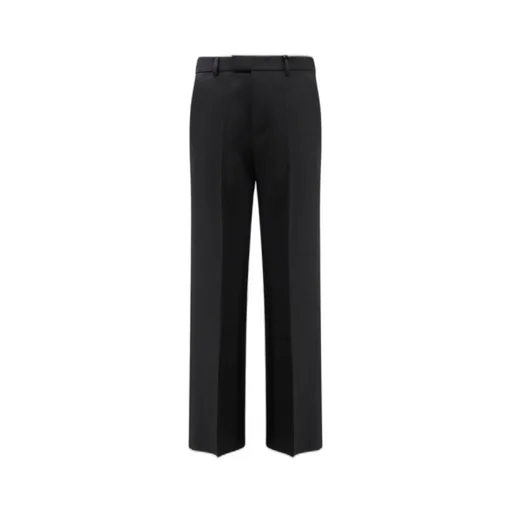 Logo Plaque Straight Leg Pants