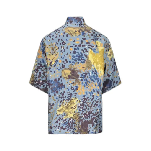 Allover Falena Printed Short Sleeved Shirt