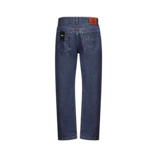 Straight-Cut Long Jeans