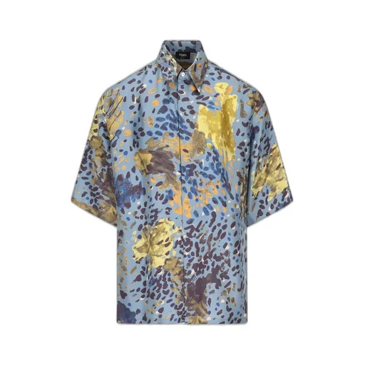 Allover Falena Printed Short Sleeved Shirt
