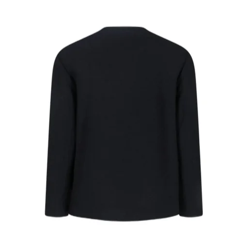 Button-Up Crewneck Jacket