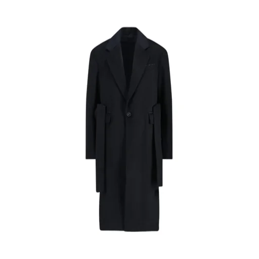 Long-Sleeved Single-Breasted Coat