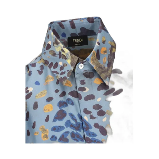 Allover Falena Printed Short Sleeved Shirt
