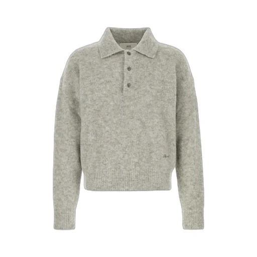 Logo Embroidered Long-Sleeved Polo Shirt