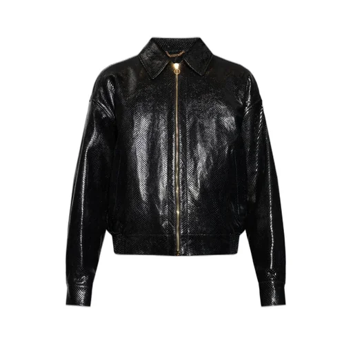 Zip-Up Leather Jacket