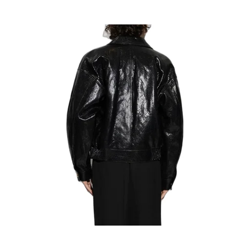 Zip-Up Leather Jacket