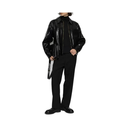 Zip-Up Leather Jacket