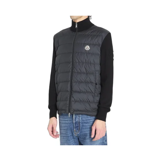 Padded Zip-Up Cardigan