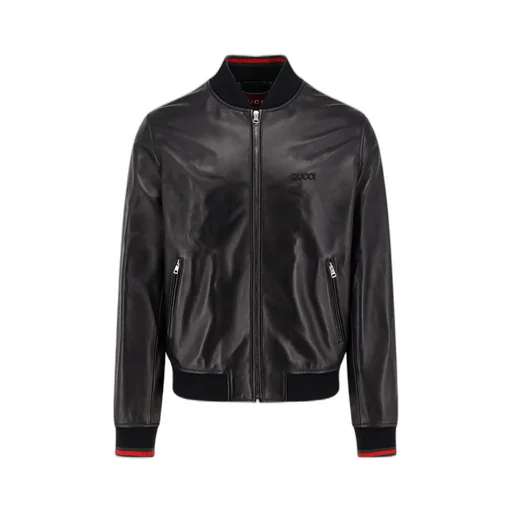 Logo Embroidered Zip-Up Jacket