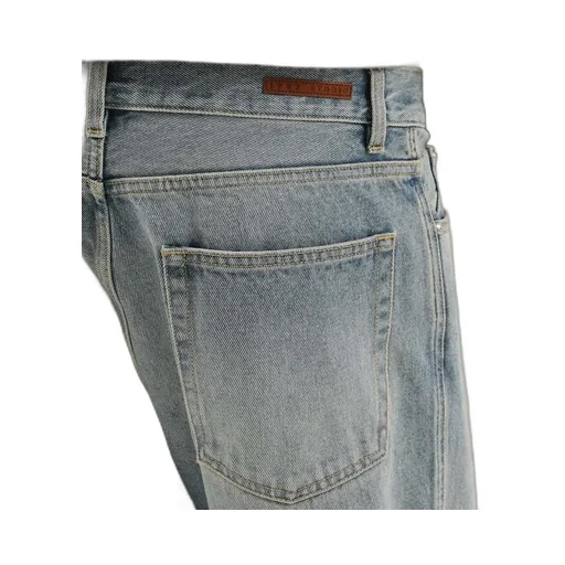 Patchwork Straight-Leg Jeans