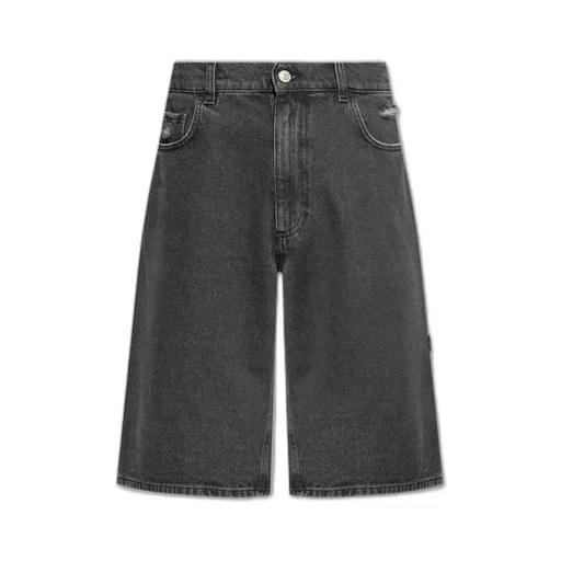 Distressed Denim Shorts