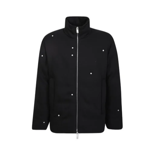 Zip-Up Stud-Detailed Jacket