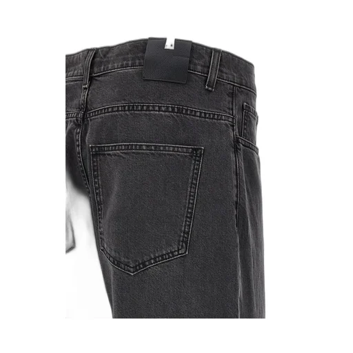 Buckled Wide-Leg Jeans