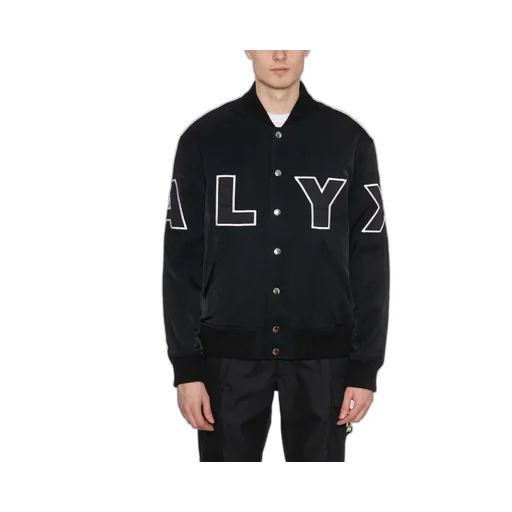 Logo Patch Embroidered Varsity Jacket