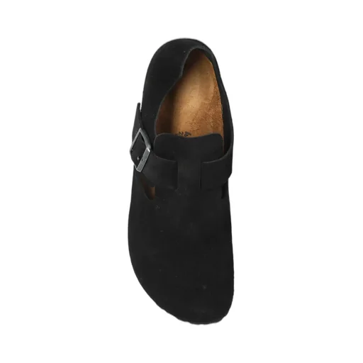 London Bs Buckle Detailed Flat Shoes