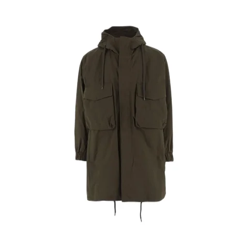 Drawstring Padded Long Coat