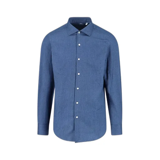 Micro-Check Buttoned Shirt