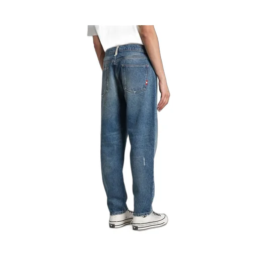Distressed Straight-Leg Jeans
