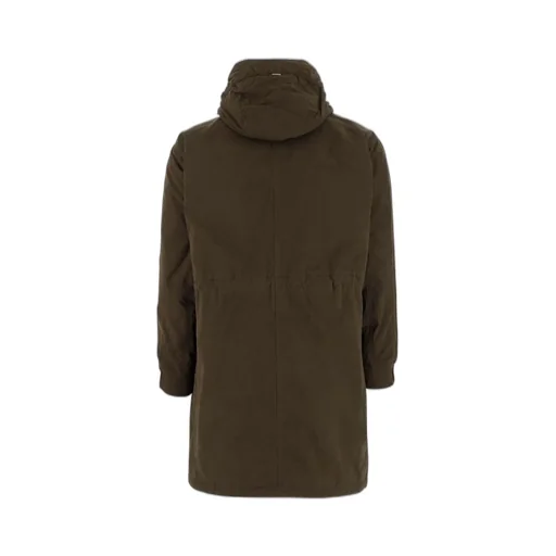 Drawstring Padded Long Coat