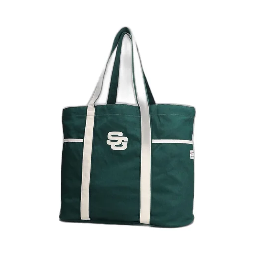 Logo Patch Top Handle Bag