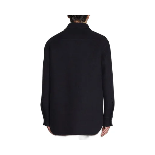 Long-Sleeved Buttoned Overshirt