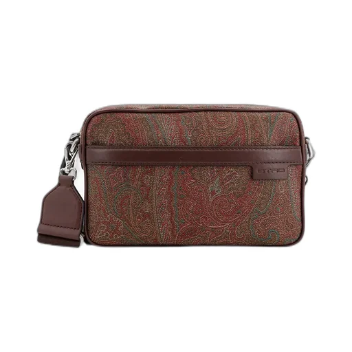 Small Paisley-Printed Zipped Crossbody Bag