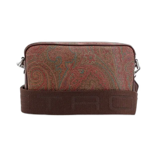 Small Paisley-Printed Zipped Crossbody Bag