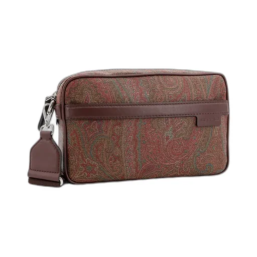 Small Paisley-Printed Zipped Crossbody Bag