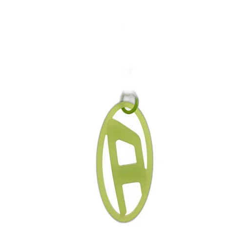 Oval-D Charm Keyring