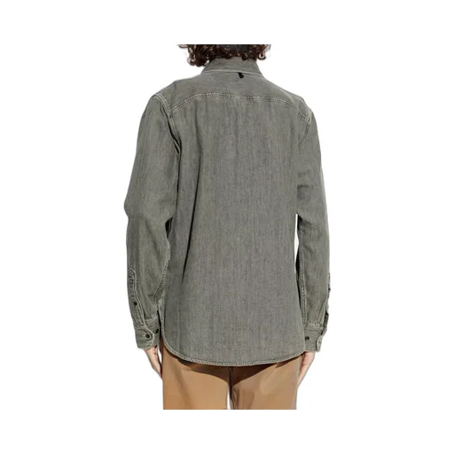 Long-Sleeved Denim Shirt