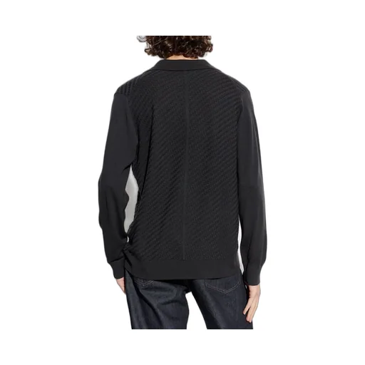 V-Neck Knitted Polo Top