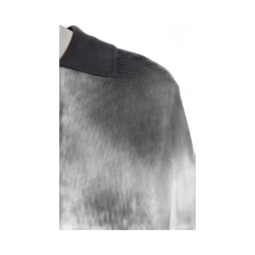 V-Neck Knitted Polo Top